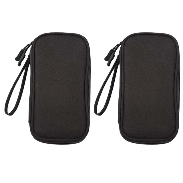 Bolsa para Guardar Cables de Datos, Cargadores, Discos Duros, Auriculares, Etc., Color Negro.