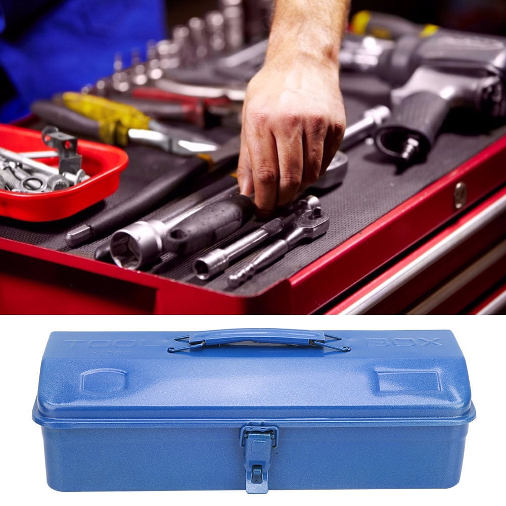 Tool Box, Iron Toolbox Multifunction Tool Case, Portable Thickened For Home Household Factory Repair Shop