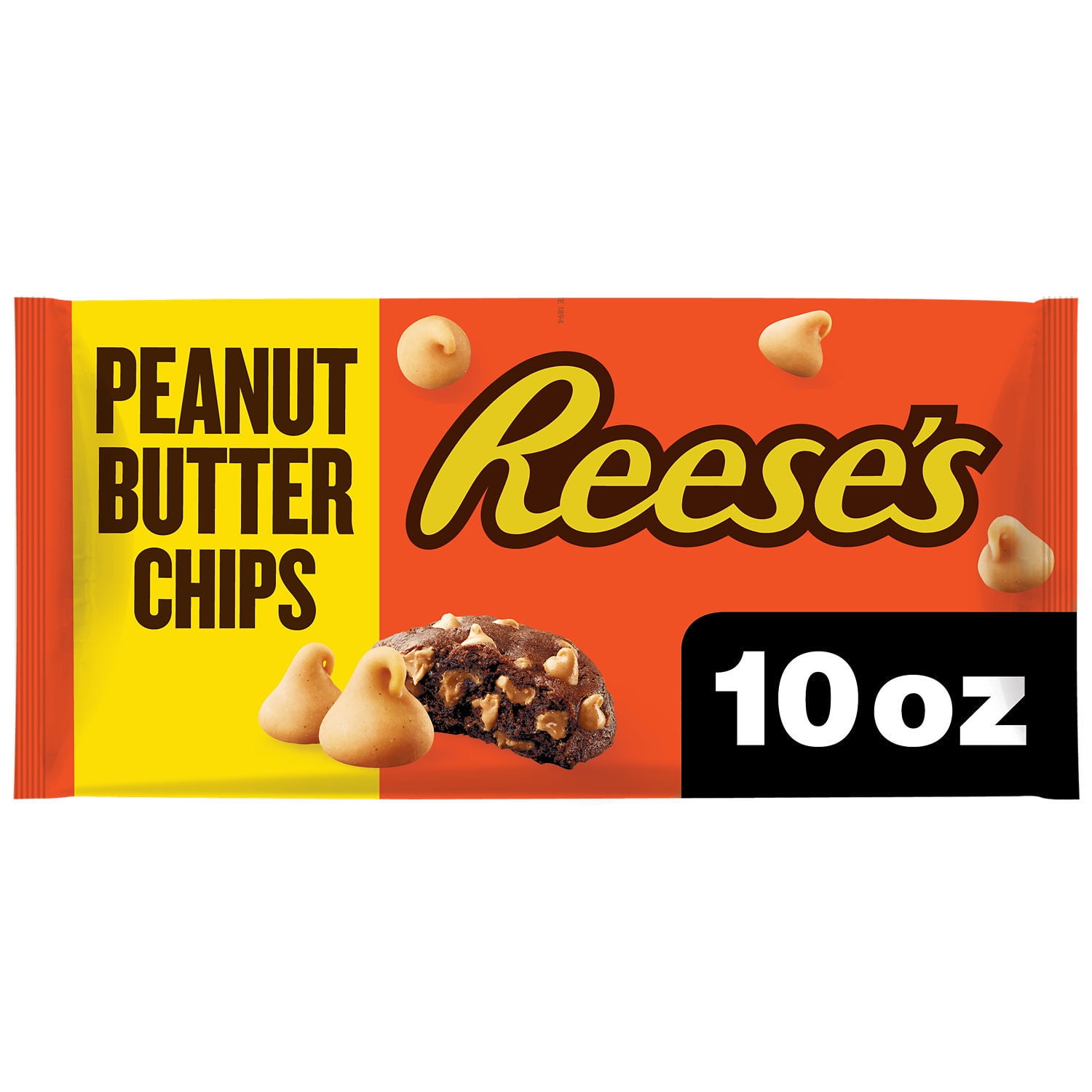 (4 pack) Reese's Peanut Butter Baking Chips, Bag 10 oz