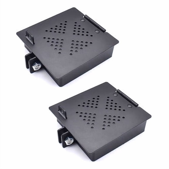 Sewer Hose Storage Cover,	 4" Square RV Bumper End Cap Plug Cover for Camper Trailer, Black Replacement