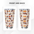 thumbnail image 3 of Balery Turkey And Thanksgiving2 Pattern 20oz Insulated Car Cup with Dual Drink Lids, Stainless Steel Travel Mug Eco-Friendly and Leak-Proof-Without Straw, 3 of 8