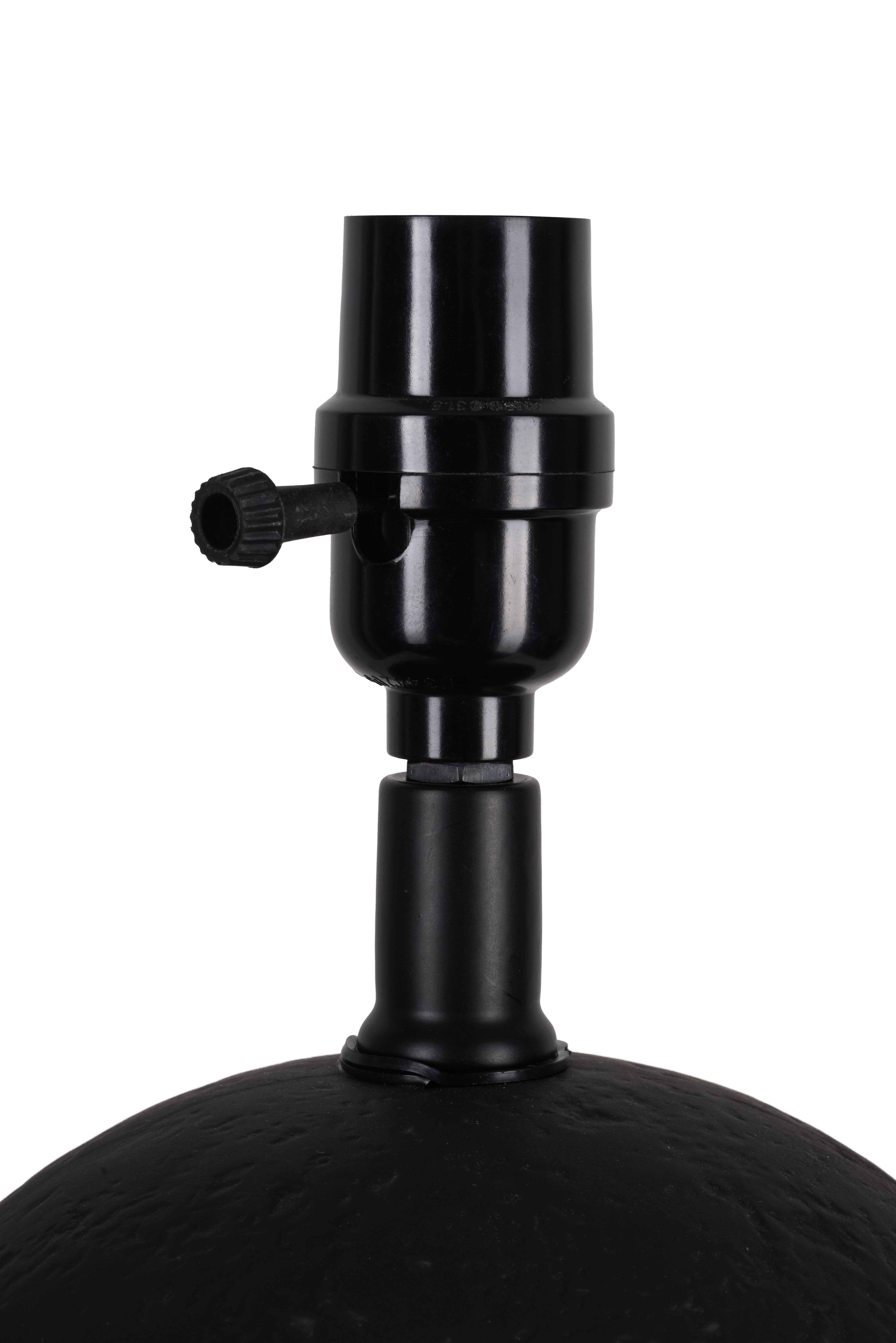 Better Homes & Gardens 18"H Ceramic Urn Style Table Lamp, Matte Black Finish, with White Linen Empire Shade