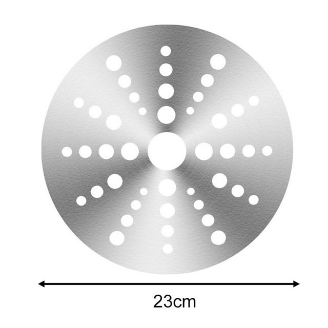 LEFU Stainless Steel Induction Cooker Heat Diffuser Disc Adapter Plate for Glass Pots Casseroles Non-Magnetic Cookware 23cm Diameter