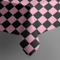 thumbnail image 5 of Black and Pink Checkerboard Pattern Square Tablecloth,Waterproof Square Table Cover,Wipeable Spillproof Washable Table Cover for Home Kitchen Party Decor 42"X42"(107x107cm), 5 of 6