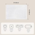 thumbnail image 4 of Soft White Super Absorbent Bath Mat Tub for Shower 16' x 24', 4 of 5