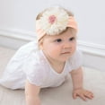 thumbnail image 4 of ZACPNCV Baby Headband Newborn Infant Toddler Nylon Hairbands Cute Soft Beanie Headwrap Hair Accessories Orange Free Size, 4 of 5