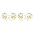 thumbnail image 4 of Sonducket Earrings Round Stylish Spiral Ear Earring Exaggerated Dangle Gold Dangling Jewelry for Women Party Wedding Decoration Oro 2piezas Sonducket CBP502455, 4 of 6