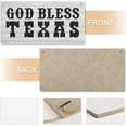 thumbnail image 4 of Wooden Hanging Wall Art Positive Quotes God Bless Texas Board Hanging Wood Sign, House Wood Sign For Garden Yard Home Farmhouse 12X6 Inch, 4 of 7