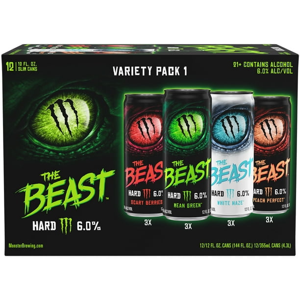 Monster Brewing The Beast Unleashed Variety Pack Flavored