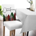 thumbnail image 5 of Christmas Dining Chair Slipcover, Poinsettia Leaves Winter Snowflake Red Chair Protector Stretch Parsons Chair Covers for Dining Room, Restaurant, Kitchen, Party, Set of 6, 5 of 5