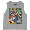 thumbnail image 3 of Nintendo Super Mario Bros Boys Sleeveless Shirt and Shorts Set, 2-Piece Casual Outfit Shorts Set for Kids (Size 4-10), 3 of 4