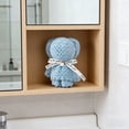 thumbnail image 4 of zhangmingg Adorable Bear Shaped Bath Towel Set Soft Coral Hand Towel for Wedding Birthday and Keepsakes, 4 of 7