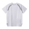 thumbnail image 3 of LPZOOGU Men's Mesh Raglan T-Shirt Short Sleeve Crew Neck Athletic Sport Tee Breathable Quick Dry Running Shirt Color Block Gym Top, 3 of 7