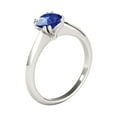 thumbnail image 4 of Mauli Jewels Engagement Rings for Women 0.90 Carat Sapphire Engagement Ring 4 prong 10k White Gold, 4 of 8