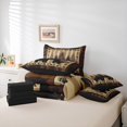 thumbnail image 6 of Homewish Safari Bear 7pcs Bedding Comforter Set,Rustic Farmhouse Cabin Queen Bedding Sets,Retro Texas Stars Queen Sheet Sets For Boys,Breathable Home Decor Reversible, 6 of 8