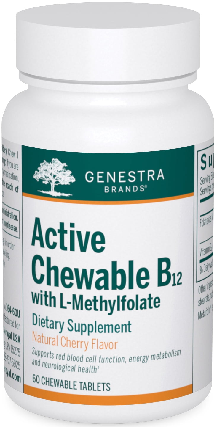 Genestra Brands Active Chewable B12 with LMethylfolate Chewable