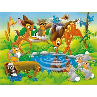 Bambi Birthday Cake Topper Edible Image 1/4 Sheet Frosting