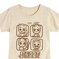 thumbnail image 3 of Marvel Guardians of the Galaxy - Groot Grid - Toddler And Youth Girls Fitted Short Sleeve Graphic T-Shirt, 3 of 5