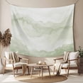 thumbnail image 2 of Sage Green Ombre Mountain Tapestry for Bedroom Wall Hanging Tapestry, Nature Abstract Art Marble Ceiling Backdrop Tapestries Poster Blanket Wall Decor for Teens Room Living Room Dorm 39" x 59", 2 of 8