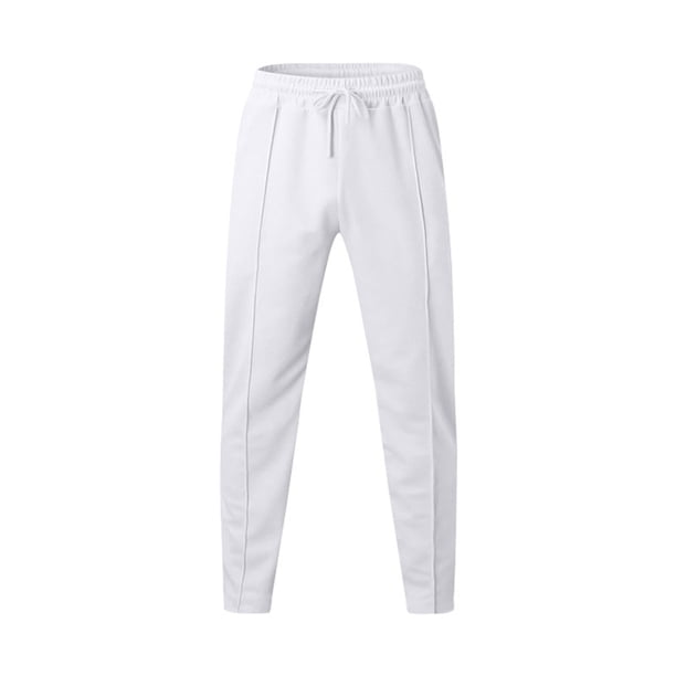 Pantalones rectos cerrados de color liso para hombre 2025: material de poliéster, diseño de moda, para uso diario, fáciles de combinar con camisetas.