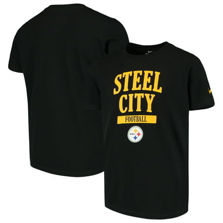 UPC 192414114319 product image for Pittsburgh Steelers Nike Youth Hyperlocal Inspiration Performance T-Shirt - Blac | upcitemdb.com