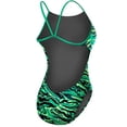 thumbnail image 3 of TYR Women's Standard Miramar Cutoutfit Swimsuit, Green, 26, 3 of 5