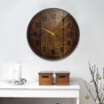 thumbnail image 2 of Yayeee Wall Clock Battery Operated 9.5" Silent Non-Ticking for Living Room, Wood Grain, 2 of 8