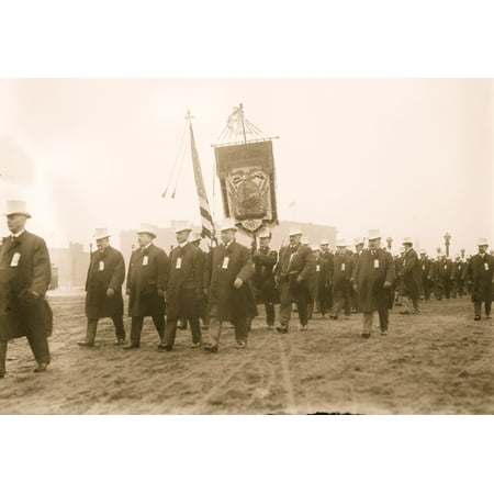 Taft Inaugural Parade JG Blaine marching before Young Mens Club of Cincinnati Washington DC Poster