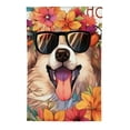 thumbnail image 2 of PHYHOO  Hello Fall Dog Garden Flag Sided for Outside Golden Retriever Small Burlap Autumn Holiday Yard Decoration White, 2 of 6