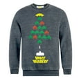 thumbnail image 1 of Space Invaders Mens/Womens Christmas Tree Burnout Sweatshirt, 1 of 1