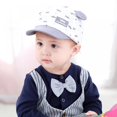 thumbnail image 6 of Baby Boy Baseball Cap Striped Sunhat Letter Sun Protection Hat, 6 of 10