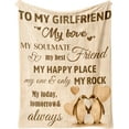 thumbnail image 2 of Gifts for Girlfriend Blanket - Girlfriend Birthday Gifts from Boyfriend, Anniversary Blanket Gifts for Girlfriend, Romantic Gifts for Her - Girlfriend Gifts for Valentine''s Day, 2 of 6