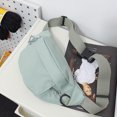 thumbnail image 1 of Bolso De Pecho Bolso de pecho para mujer de viaje informal color sólido simple para viajes deportes (verde), 1 of 8