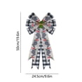 thumbnail image 3 of REZUOFI 1 Pcs Easter Wreath Bow Decoration with Bunny Carrot Print for Front Door Wall Tree Indoor Outdoor Party Spring Holiday Decorations, 3 of 6