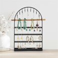thumbnail image 5 of Black 5-Layer Arch Type Jewelry Display Ring Storage Box Earring Rack, 5 of 5