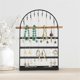 thumbnail image 5 of Black 5-Layer Arch Type Jewelry Display Ring Storage Box Earring Rack, 5 of 5