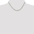 thumbnail image 2 of 14k White Gold 16 Inch 3mm Concave Anchor Chain Necklace Pendant Charm, 2 of 9
