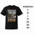 thumbnail image 3 of Funny Alligator Encounter Graphic T-Shirt, Unisex Classic Fit Tee, 3 of 9