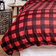 thumbnail image 3 of Buffalo Check Red Full/Queen 3 Piece Duvet Cover Set, 3 of 4