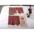 thumbnail image 1 of destyer Grille Noël Sets de Table Wapiti Set de Table Couverts Boisson Coaster Lin Nappe de Protection Table Tapis Cuisine Navidad Brun, 1 of 8