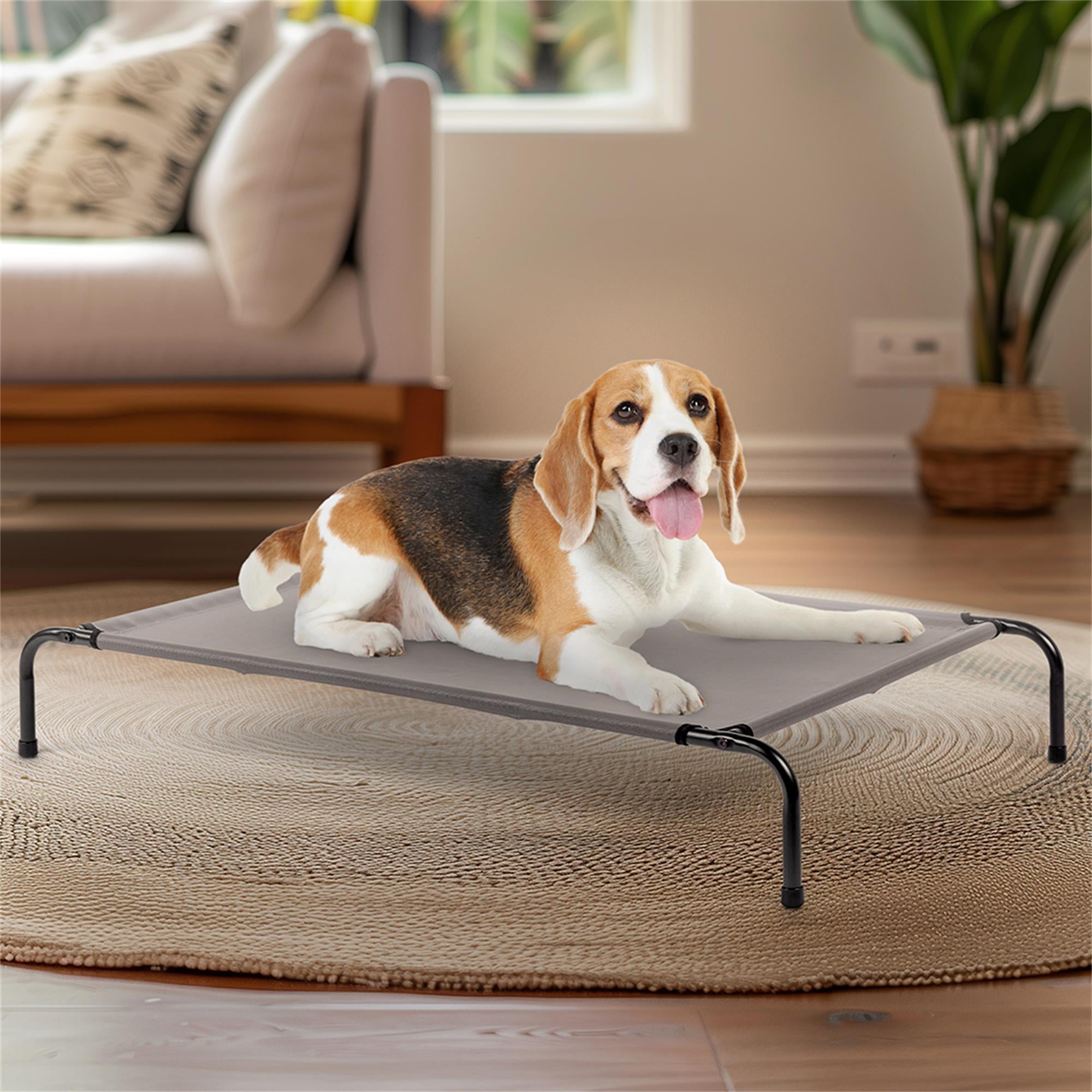Pefilos 50" Indoor Basics Cooling Elevated Dog Bed with Metal Frame, Outdoor Pet Bed for Medium Dogs, Gray Pefilos 50" Indoor Basics Cooling Elevated Dog Bed with Metal Frame, Outdoor Pet Bed for Medium Dogs, Gray