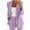 03 Purple, variant on Womens 2 Piece Set Business Casual Outfits Blazer Work Office Jackets and Straight Leg Pants Dressy Suits Casual Lightweight Blazers Jackets Spring Summer Cardigan Work Suit