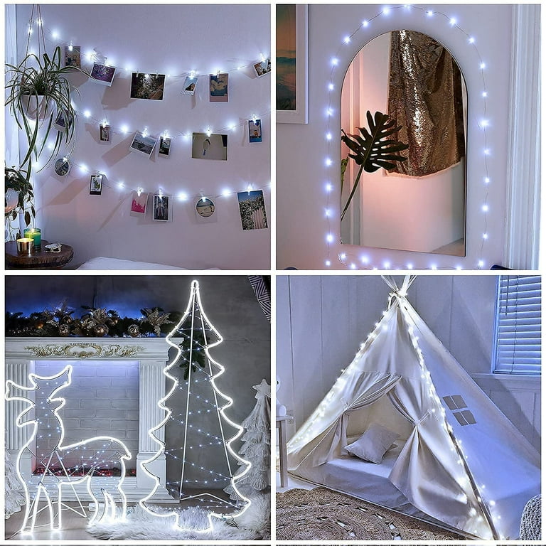 Fairy Lights Christmas String Lights Battery Operated 8 Modes 200