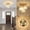 Golden#0, variant on Table Lamp Farmhouse Rattan Pendant Lights, 15.7" 4-Light Boho Chandelier Light Fixture, Wicker Hand Woven Basket Pendant Hanging for Dining Room Living Room Kitchen Island Bedroom Foyer, Height Adju
