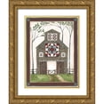 thumbnail image 1 of Shamp, Cindy 19x24 Gold Ornate Wood Framed with Double Matting Museum Art Print Titled - Barn Square 2, 1 of 4