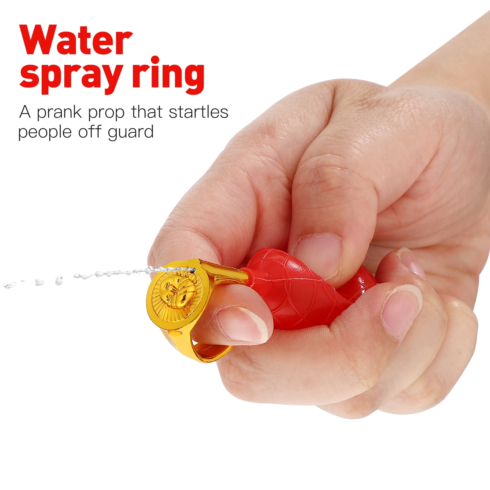 Lot De 3 Anneaux De Pulvérisation D'eau Farceurs - Poisson D'avril, Jeux De Jet D'eau - En Plastique Résistant - Surprise Garantie Pour Fêtes Et Anniversaires