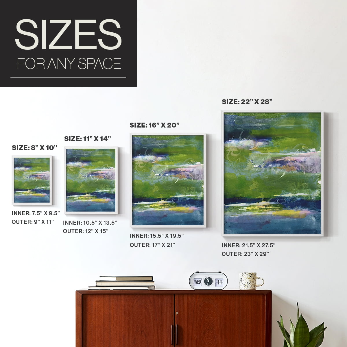 Bales of Color I Framed Print in White Solid Wood Framed Print No Nail Hanging
