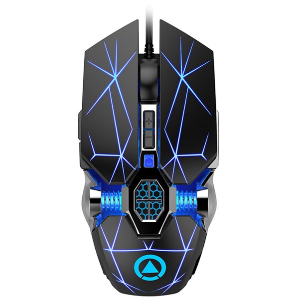 RatóN Profesional para Juegos con Cable, 6 Botones, 3200DPI, LED, óPtico, USB, RatóN para Ordenador, RatóN Silencioso para PC y PortáTil-A