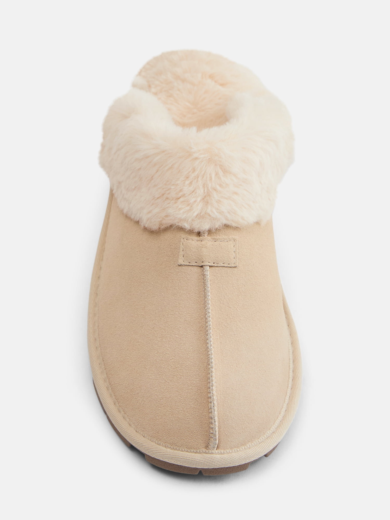 Joyspun Women's Suede Clog Slippers