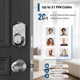 thumbnail image 4 of TEEHO Keyless Entry Door with Door Knobs, Electronic Deadbolt Lock, Easy Installation for Front Door, Satin Nickel, 4 of 14
